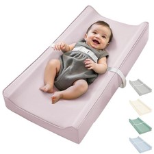 Vegan Leather Waterproof Baby Changing Pad - Wipeable, Extra Thick Portable...