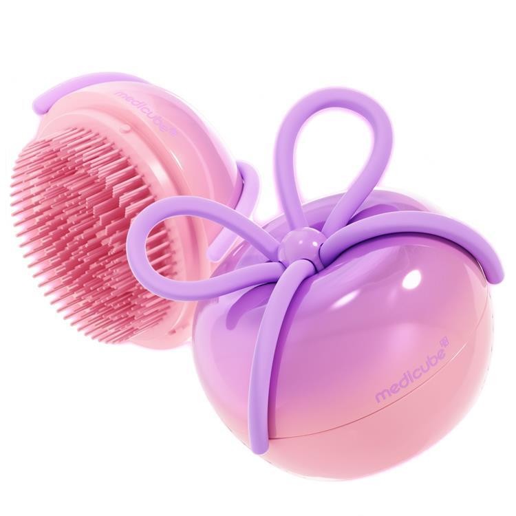 Joom Medicube Women's Pink Forever Cherry Jang Won-Young Hair Brush Scalp Care Styling Brush 3Color - Image 2