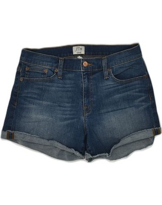 J. CREW Damen Jeans Hot Pants W29 mittelblau Baumwolle V106