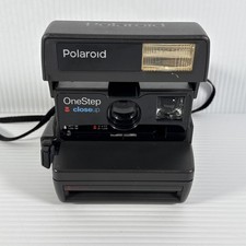 Vintage Polaroid OneStep CloseUp Instant Camera 600 Film Built-In Flash Retro