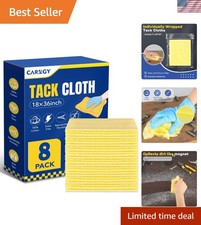 Reusable  Individually Packaged Tack Cloths - 8-Pack for Effective Dust Control