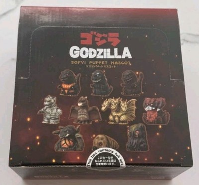 Godzilla soft vinyl puppet mascot box  Set of 10 figures Japan