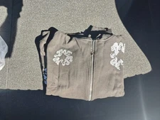 Denim Tears Cashmere Swavorski Zip Up Hoodie- Size M