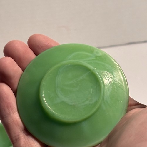 vintage Akro Agate Jadeite Slag Glass - Picture 11 of 13