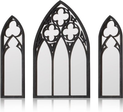 3 Pa Gothic Mirrors, Cathedral Arch Fre, Tiny Gothic Room