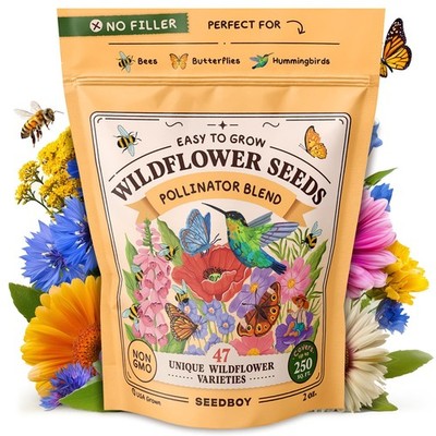 Wildflowers for Pollinators Seed Mix  2 oz Bulk Wildflower Seeds - 40,000+  N... | eBay