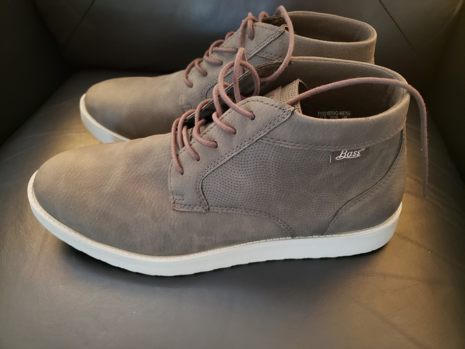 SAOLA Stivali nuovi bassi ecopelle grigi chukka casual Oxford derby atwater taglia 10