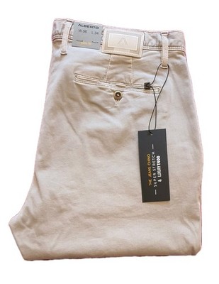 Alberto Chino Herren Hose Slim Fit Baumwolle ,Gr.36/34, UVP 119,95 
