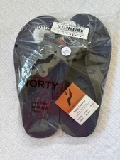 Men's Norty Flip Flops Sandals Size 9.  Brand NEW in bag. Navy Blue & Dark Gray