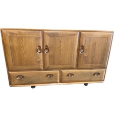 Ercol Windsor Model 468 Sideboard Solid Wood with Drawers & Doors