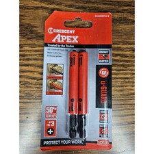 New Crescent Apex U-GUARD #3 Phillips Non-marring Power Bits 2pk Made in USA
