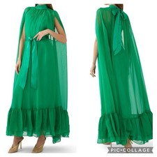 Alice + Olivia Lanelle Maxi Cape Dress. Size XS