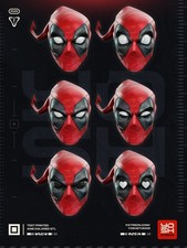 Marvel Rivals Deadpool Cosplay Mask Kit Magnet Ready Unpainted Unassembled