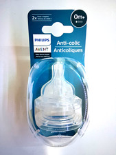 Anti Colic Baby Bottle Nipples Flow 1 Slow Flow 0m Newborn 2 Pack SCY761/04