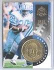 1998 PINNACLE MINT ~ BARRY SANDERS BRASS COIN & CARD #2 ~ DETROIT LIONS LEGEND