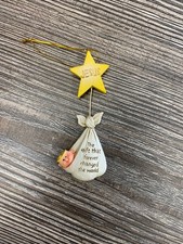 Nativity of Jesus Baby Christ Religious Christmas Ornament w/ Star Holiday Decor