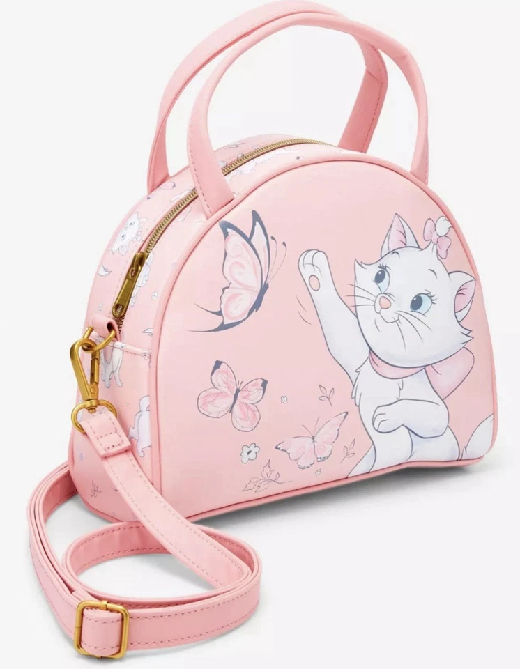 Loungefly Disney Aristocats Marie 斜挎包粉色 W 全新带标签 W 优惠 — 第 2/3 张图片