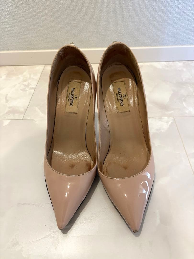 Valentino Garavani Pumps Heel Leather Pink Beige EU36.5/US6.5 116182c thumbnail 10