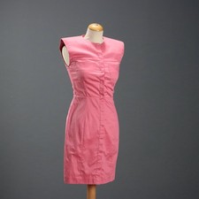 Krizia Abito Vintage Cotone Rosa Taglia S Italia Anni 90 Originale