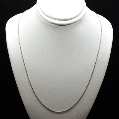 Sterling Silber wunderschöne rechteckige Box Kette Glieder Halskette 18,0'' #FME544