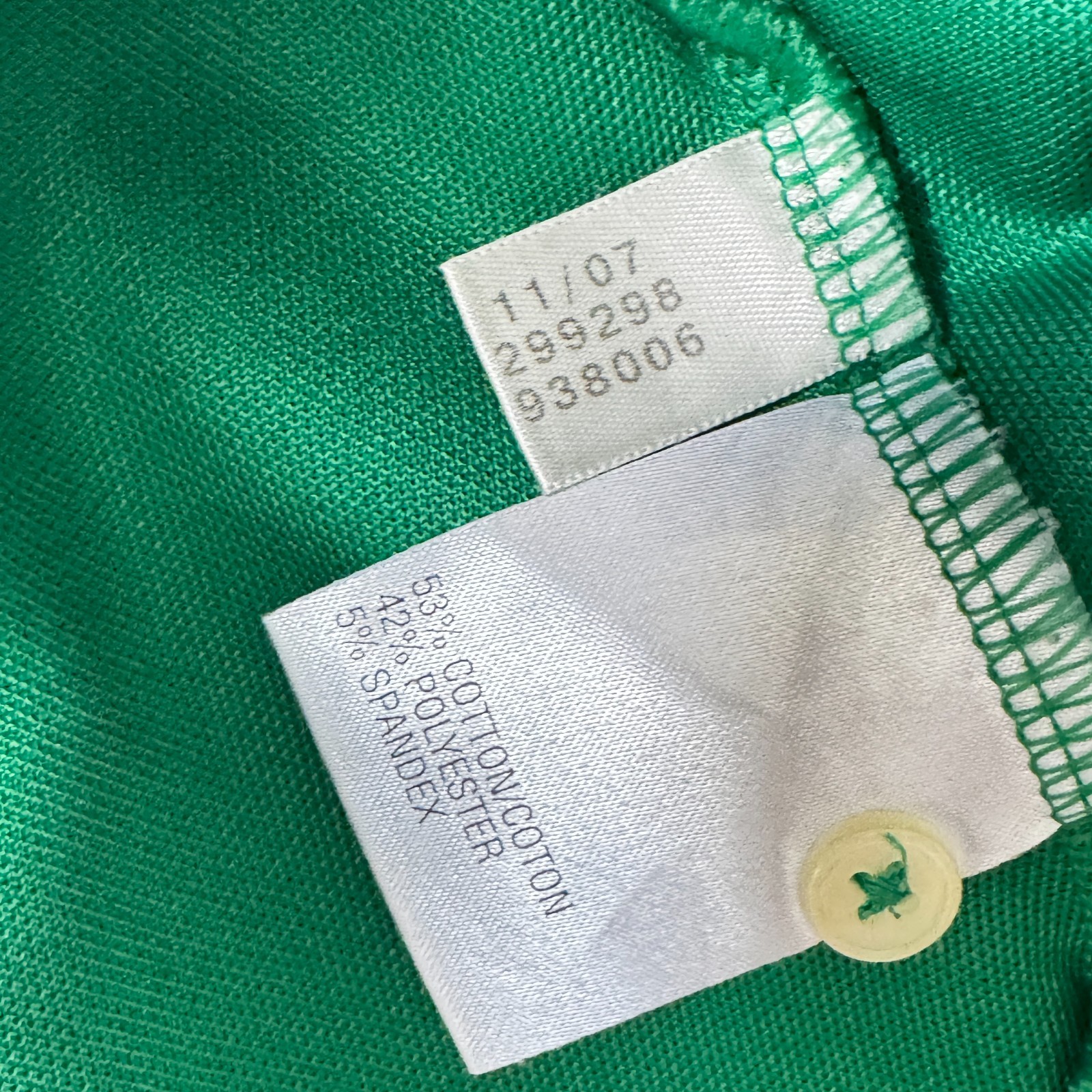 Vintage Adidas Climalite Stretch Green Polo Shirt image 7