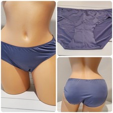 Shiny Wet Look Bikini Panty Satin Stretch 9/2XL BLUE Sofra LP7269PKX3