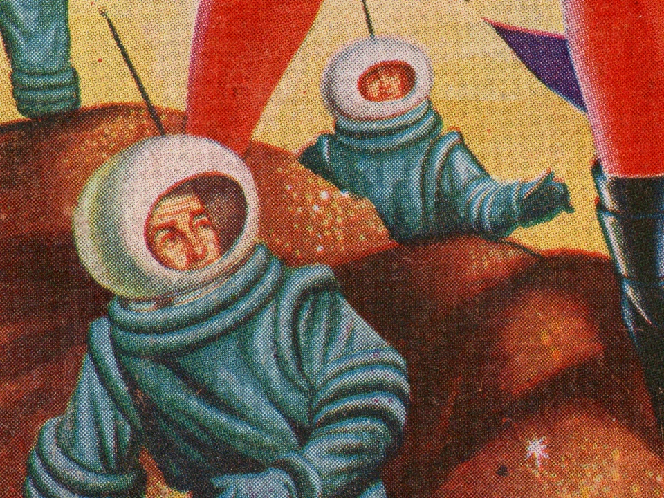 1957 Retro Sci-Fi Woman Art Poster – Vintage Poster Wall Decor – Science Fiction - Image 3 of 4