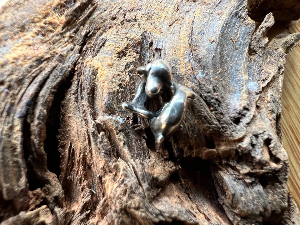 🌟Trollbeads Spielende Delphine Bead TAGBE-00233 Silber 925 Meer Sommer Strand - Bild 3 von 4