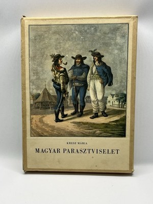 Hungarian Folk Costumes Set of 2 Books  Illustrated Art Prints 1956 Hardcover