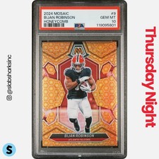 2024 PANINI MOSAIC #9 BIJAN ROBINSON HONEYCOMB PSA 10