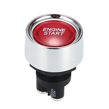DC 12V 50A Auto Car Start Engine Button Light Switch Push Start Ignition Red