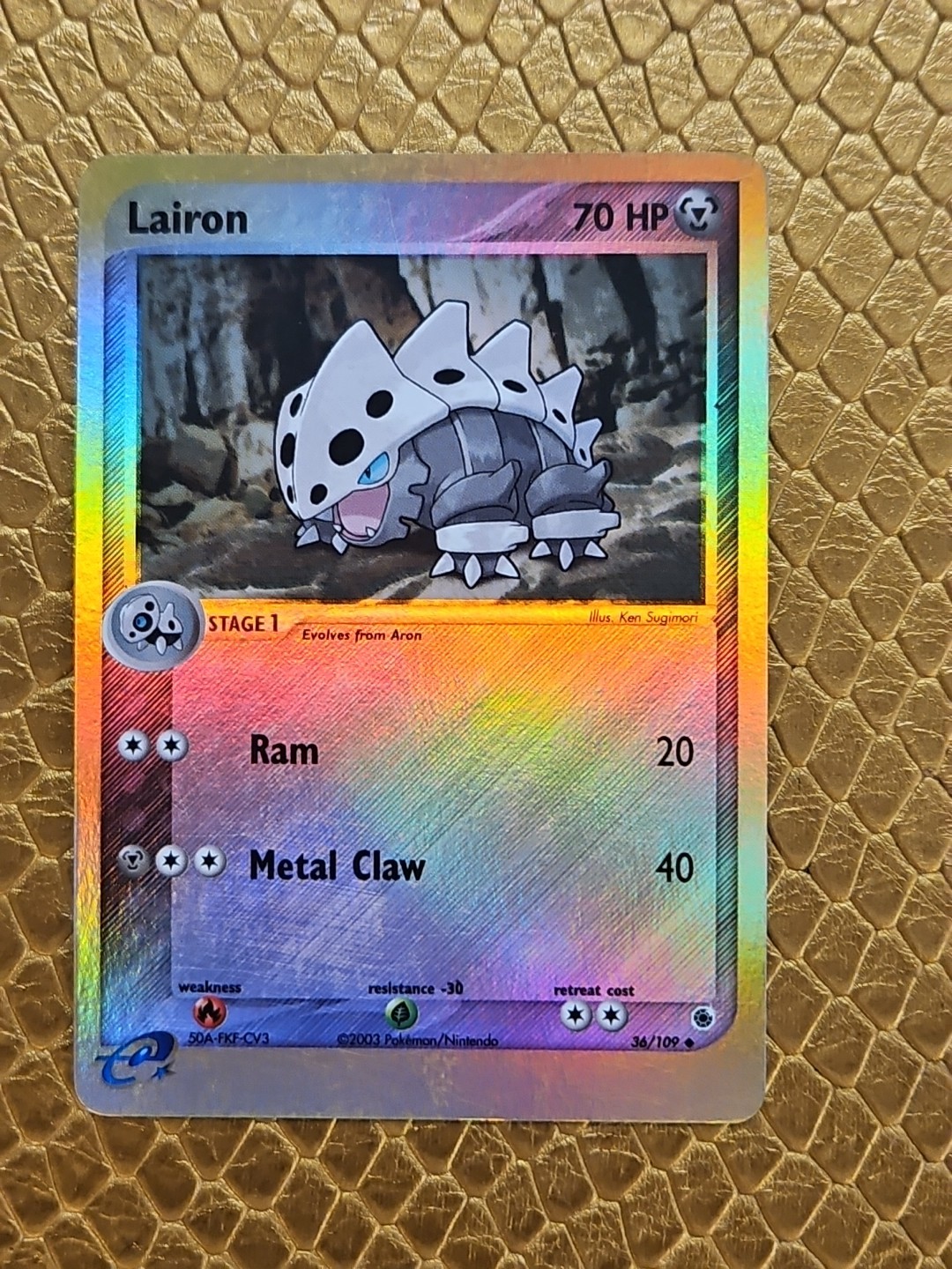 Lairon 36/109 Ruby and Sapphire Reverse Holo Nm