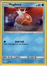 Magikarp 8/18 Common Detective Pikachu Pokemon Holo LP