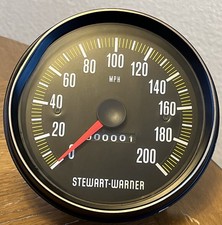 Vintage Stewart Warner Speedometer Tach Gauge 200 Mph 5