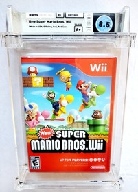 NEW SUPER MARIO BROS. WATA 8.5 A+ Sealed Nintendo Wii Brand New Graded! VGA CGC