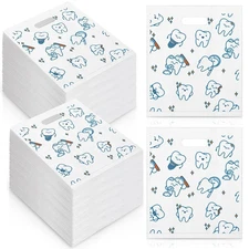 Jetec 200 Pcs Tooth Plastic Bags 8.18 x 9.25 Inches Patient Care Merchandise... 