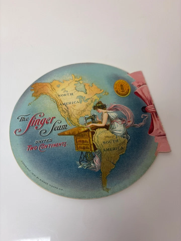 Singer the Universal Sewing Machine Pan-Am Exposition 1900 advertising booklet - Image 2 of 4