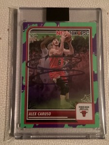 Chicago Bulls Alex Caruso Autograph Signed Card Mag Beckett BAS Lakers Thunder