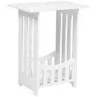 Mini Makeup Desk Child White Wood Stand Big Nightstand Side Table Living Room