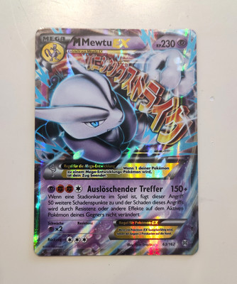 Nintendo Pokémon TCG M Mewtu EX 63/162 Brocke des Himmels Holo DE 2016