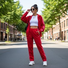 ADIDAS ORIGINALS ADICOLOR CLASSIC FIREBIRD LOOSE TRACK TOP  PANTS SET L NWT