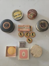 Lot of Antique Deco Makeup Compacts And Rouge Elizabeth Arden KARESS  Hollywood 