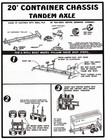 20' TANDEM AXLE CONTAINER CHASISIS * Bare Chassis ( Lot Of 4 ) ULRICH * UL P52 — photo 6