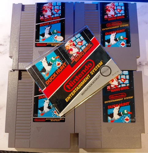 Super Mario Bros/Duck Hunt (Nintendo NES, 1988) Game Cartridge Bundle