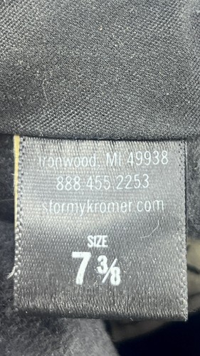 Orvis Stormy Kromer Original Winter Cap Wool Hat Partridge Plaid Size 7 3/8 USA - Picture 11 of 11