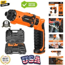 Cordless Screwdriver, 8V Max 10Nm Electric Screwdriver Rechargeable Set with ...