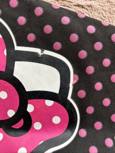 Vintage Hello Kitty Shoulder Bag Pink & Black Sanrio Brand @READ DESCRIPTION@ - Picture 3 of 9