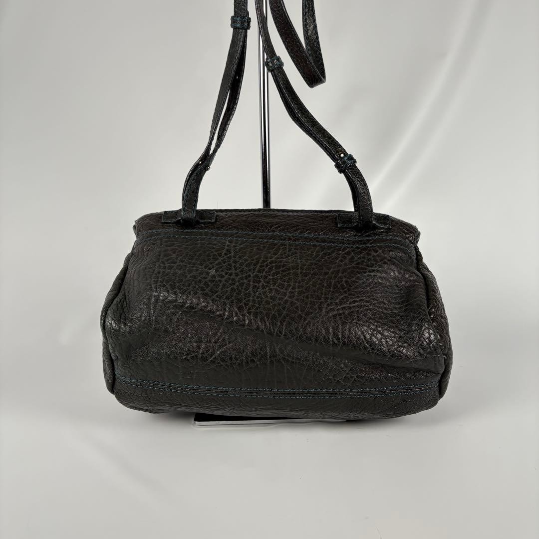 Givenchy Pandora Mini Leather Shoulder Bag in Black thumbnail 6