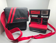 Polaroid Cool Cam 600 Instant Camera Red/Black w/ Bag Case Strap