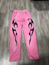 HellStar sweatpants medium, pink and black